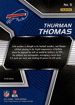 2017 Panini Prizm - NFL MVPs Prizm #5 Thurman Thomas Back