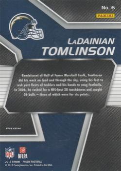 2017 Panini Prizm - NFL MVPs Prizm #6 LaDainian Tomlinson Back