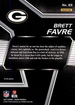2017 Panini Prizm - NFL MVPs Prizm #23 Brett Favre Back