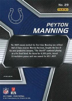 2017 Panini Prizm - NFL MVPs Prizm #29 Peyton Manning Back