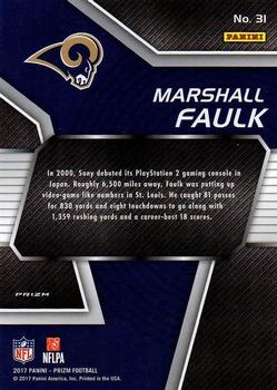 2017 Panini Prizm - NFL MVPs Prizm #31 Marshall Faulk Back