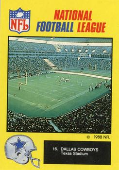 1988 Monty Gum NFL - Paper #16 Texas Stadium Front