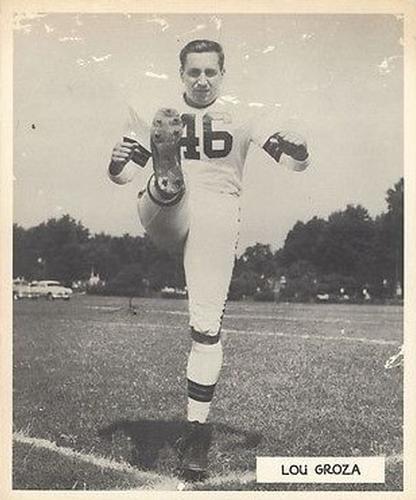 1950 Cleveland Browns Picture Pack #NNO Lou Groza Front
