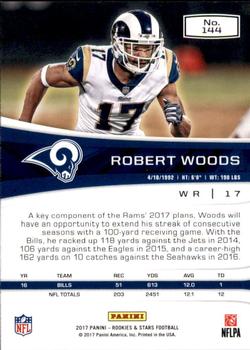 2017 Panini Rookies & Stars #144 Robert Woods Back