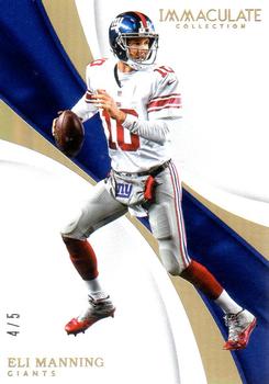 2017 Panini Immaculate Collection - Gold #70 Eli Manning Front