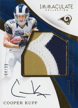2017 Panini Immaculate Collection - Premium Patch Rookie Autographs #PR-CK Cooper Kupp Front