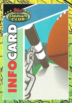 1993 Stadium Club - Info Cards #NNO Info Card: 1993 Stadium Club Football Front