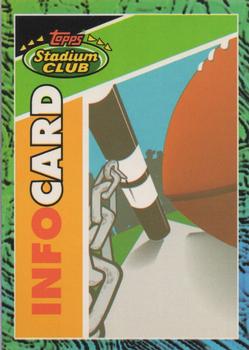 1993 Stadium Club - Info Cards #NNO Info Card: 1993 Stadium Club Football Front