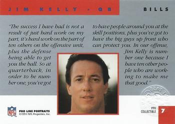 1991 Pro Line Portraits - Punt, Pass and Kick #7 Jim Kelly Back