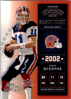 2002 Playoff Contenders - Hawaii 2003 #1 Drew Bledsoe Front
