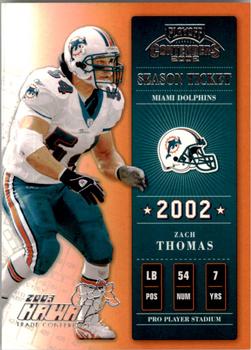 2002 Playoff Contenders - Hawaii 2003 #6 Zach Thomas Front