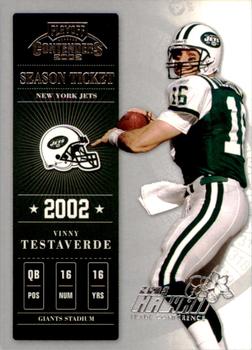 2002 Playoff Contenders - Hawaii 2003 #11 Vinny Testaverde Front