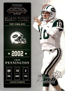 2002 Playoff Contenders - Hawaii 2003 #12 Chad Pennington Front
