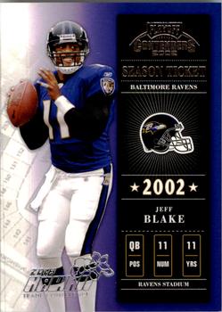 2002 Playoff Contenders - Hawaii 2003 #13 Jeff Blake Front