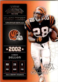 2002 Playoff Contenders - Hawaii 2003 #17 Corey Dillon Front