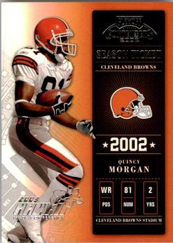 2002 Playoff Contenders - Hawaii 2003 #20 Quincy Morgan Front