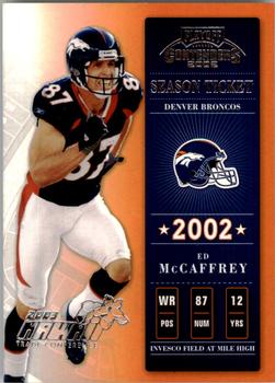 2002 Playoff Contenders - Hawaii 2003 #40 Ed McCaffrey Front