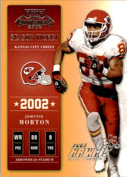 2002 Playoff Contenders - Hawaii 2003 #44 Johnnie Morton Front
