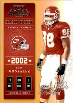 2002 Playoff Contenders - Hawaii 2003 #45 Tony Gonzalez Front