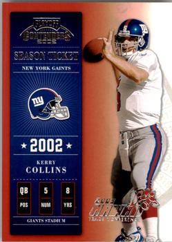 2002 Playoff Contenders - Hawaii 2003 #56 Kerry Collins Front
