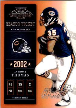 2002 Playoff Contenders - Hawaii 2003 #65 Anthony Thomas Front
