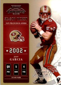 2002 Playoff Contenders - Hawaii 2003 #95 Jeff Garcia Front