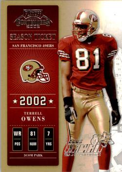 2002 Playoff Contenders - Hawaii 2003 #98 Terrell Owens Front