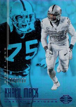 2017 Panini Illusions - Blue #78 Khalil Mack / Howie Long Front