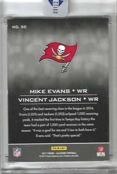 2017 Panini Illusions - Red #50 Mike Evans / Vincent Jackson Back