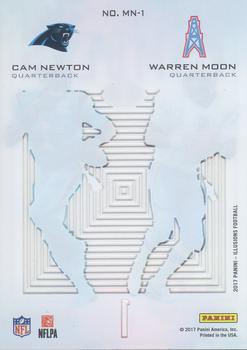 2017 Panini Illusions - Matching Numbers #MN-1 Cam Newton / Warren Moon Back