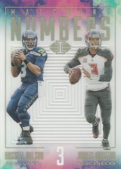 2017 Panini Illusions - Matching Numbers #MN-3 Jameis Winston / Russell Wilson Front
