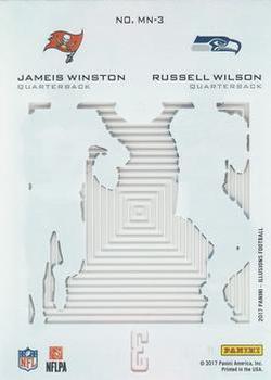 2017 Panini Illusions - Matching Numbers #MN-3 Jameis Winston / Russell Wilson Back