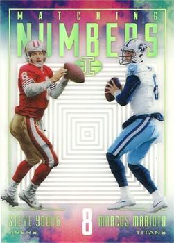 2017 Panini Illusions - Matching Numbers #MN-8 Steve Young / Marcus Mariota Front