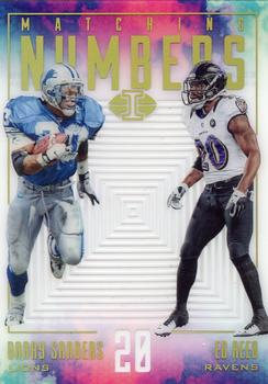 2017 Panini Illusions - Matching Numbers #MN-20 Barry Sanders / Ed Reed Front