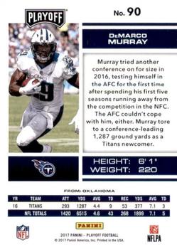 2017 Panini Playoff - 1st Down #90 DeMarco Murray Back