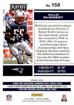 2017 Panini Playoff - 2nd Down #150 Willie McGinest Back