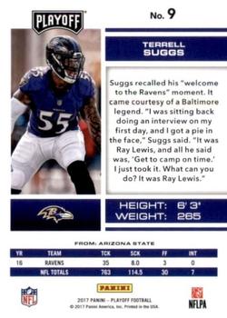 2017 Panini Playoff - 3rd Down #9 Terrell Suggs Back
