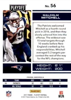 2017 Panini Playoff - 3rd Down #56 Malcolm Mitchell Back