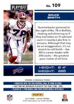 2017 Panini Playoff - 4th Down #109 Bruce Smith Back