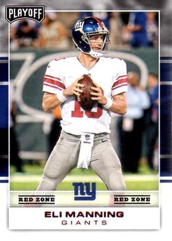 2017 Panini Playoff - Red Zone #63 Eli Manning Front