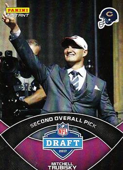 2017 Panini Instant NFL - NFL Draft Purple #DP2 Mitchell Trubisky Front