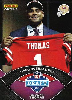 2017 Panini Instant NFL - NFL Draft Purple #DP3 Solomon Thomas Front