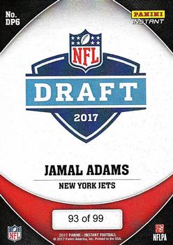 2017 Panini Instant NFL - NFL Draft Purple #DP6 Jamal Adams Back