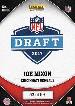 2017 Panini Instant NFL - NFL Draft Purple #DP36 Joe Mixon Back