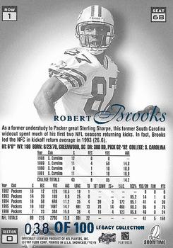 1997 Flair Showcase - Legacy Collection Row 1 (Grace) #68 Robert Brooks Back