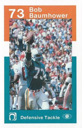 1984 Miami Dolphins Police #NNO Bob Baumhower Front