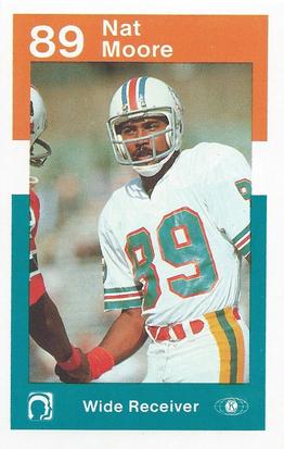 1984 Miami Dolphins Police #NNO Nat Moore Front