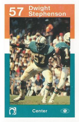 1984 Miami Dolphins Police #NNO Dwight Stephenson Front