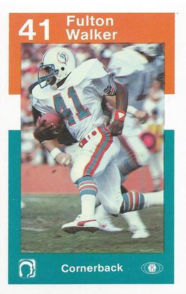 1984 Miami Dolphins Police #NNO Fulton Walker Front