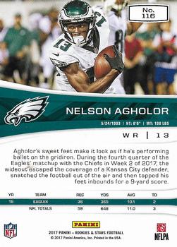 2017 Panini Rookies & Stars - Red #116 Nelson Agholor Back